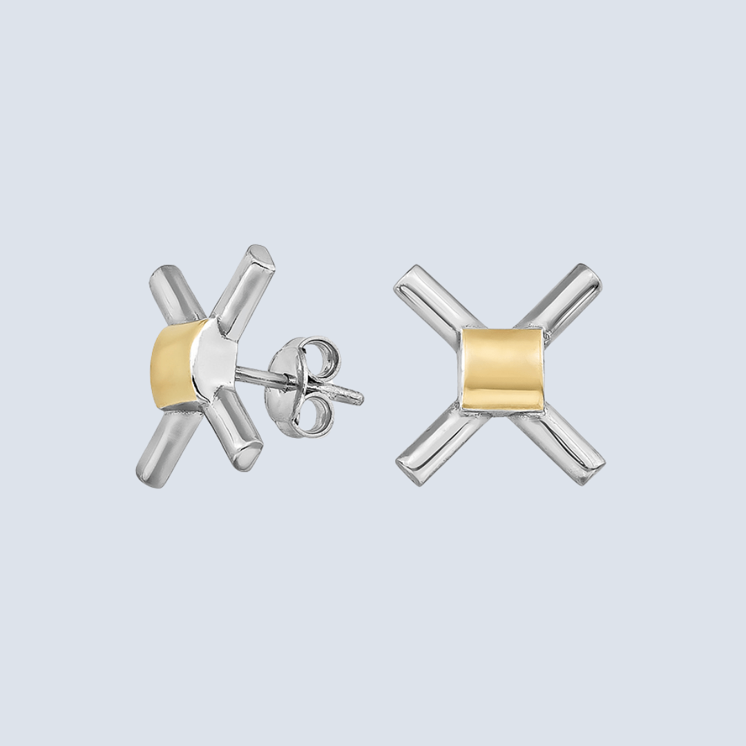 x earrings grap background