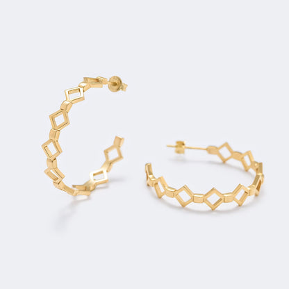 silhouette hoop earrings gold katalog