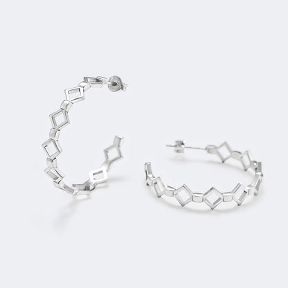 silhouette silver hoop earrings katalog