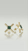 the x gold esmeralda earrings video